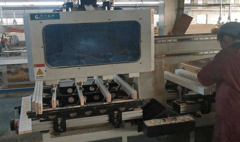 左右雙工位數控榫槽機